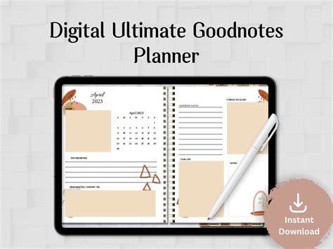 Ultimate Digital Planner Goodnotes Planner Custom Goodnote Creative ...