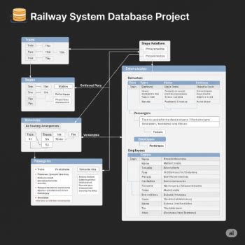 Railway System Database Project with Spring Boot - Project Details
