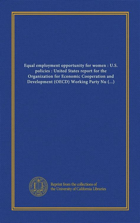 Equal employment opportunity for women : U.S. policies : United States ...