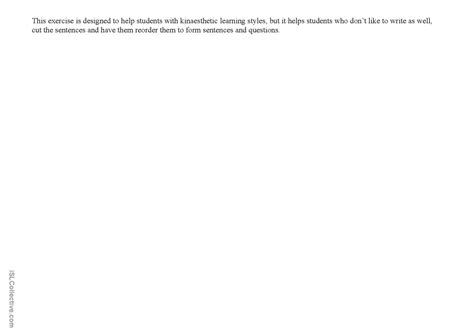 Word order was / Were general gramma…: Español ELE hojas de trabajo pdf ...