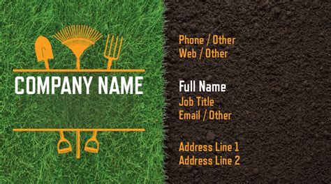 Landscaping Business Card Templates 的图像结果