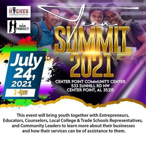 The Higher Learning Initiative Teen Summit 2021, Center Point, Alabama ...