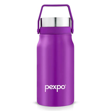 Pexpo Stainless Steel Thermosteel Insulated Flask, 425ml, Purple, Pluto ...
