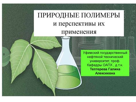 Природные полимеры и перспективы их применения - презентация онлайн