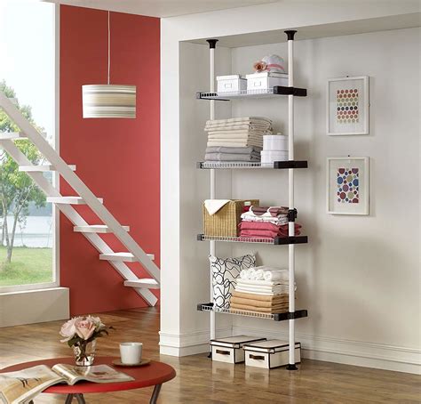 Floor To Ceiling Tension Rod Closet | Shelly Lighting