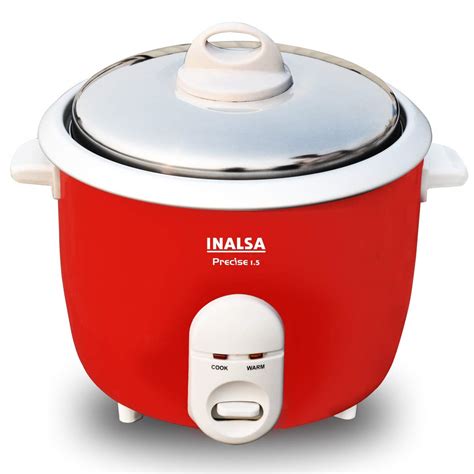 INALSA Electric Rice Cooker Precise 1.5-600W with Cook & Keep Warm ...