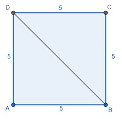 I draw a square with side 5 cm. I draw a parallelogram with equal area ...