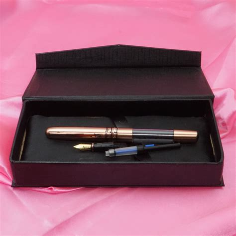 Picasso Pari Signature Copper Fountain Pen and Roller Ball ...