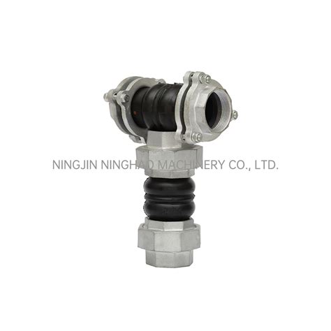 Galvanized Steel Union Connection 3/4 1 2 Inch Flexible Rubber Expansion Joint - Rubber Joint ...