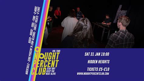 Nought Percent Club: Vol Two, Hidden Heights Creative Studio, Gateshead ...