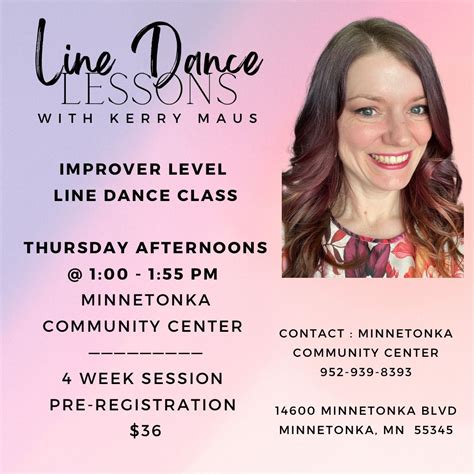 Improver line dance lessons in Minnetonka, Minnetonka Community Center ...