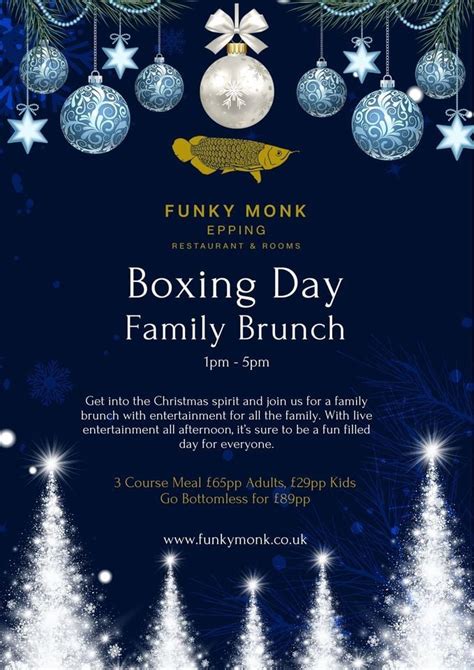 Boxing Day Family Brunch, 236 Epping High Street CM16 4AP Epping ...