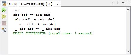 Image result for Java String Trim Example