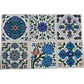 Shiv Kripa Blue Pottery Pattern Ceramic Home Decor Flooring Wall ...