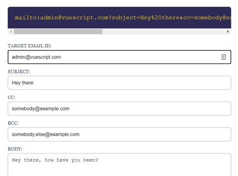 Image result for Mailto Link Generator
