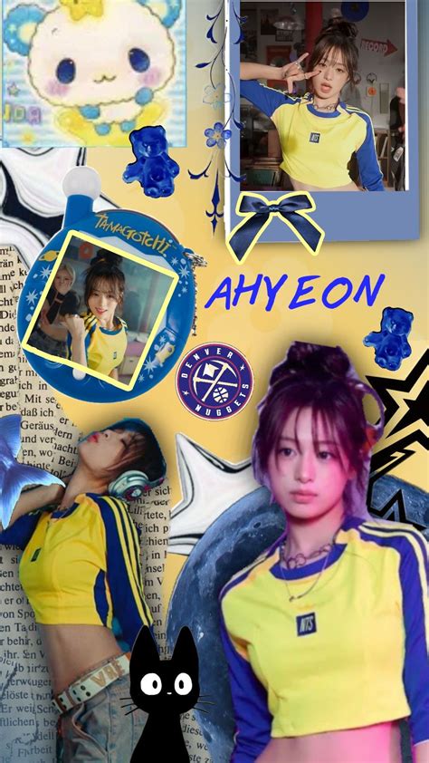 Ahyeon collage 💗 #ahyeon #ahyeonbabymonster #ahyeondrip #blue #yellow # ...