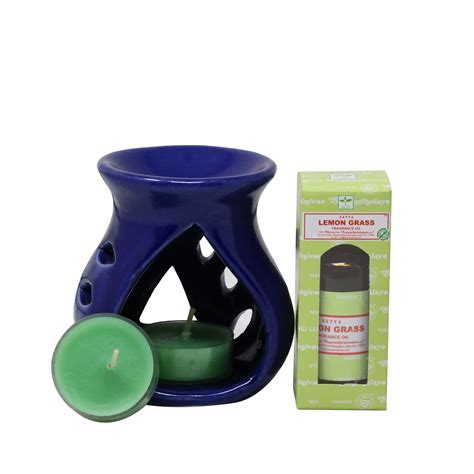 Earth Satya Aromatherapy Ceramic Aroma Oil with Lemon Grass Flavour, A ...