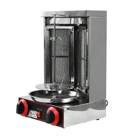 Doner Kebab Machine Shawarma Grill Rotating Oven Spinning Gas 2 Burner ...