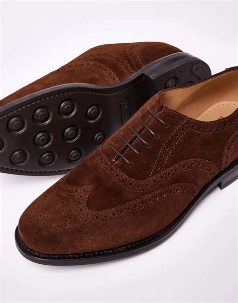 Full Brogue - Brown Suede | Joseph Turner