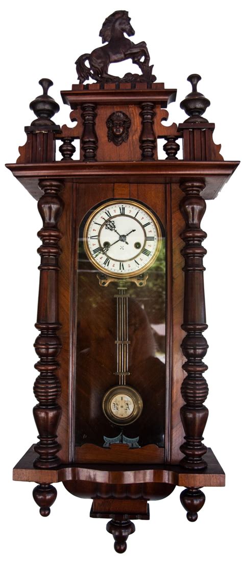 Victorian German Walnut Pendulum Wall Clock, circa 1890s at 1stDibs ...