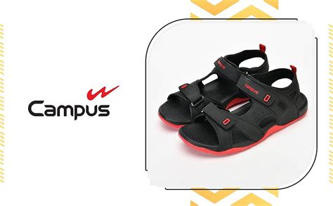 Campus Men's GC-15 BLK/RED Sports Sandals - 6UK/India GC-15 : Amazon.in ...