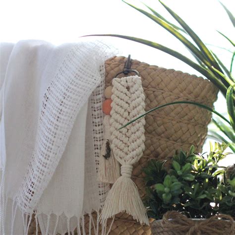 Image result for Macrame Fish Tail Key Chain