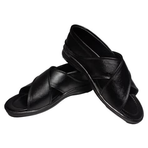 RAGE GAZE Synthetic Leather Black Men's Sandals (5) : Amazon.in: Fashion