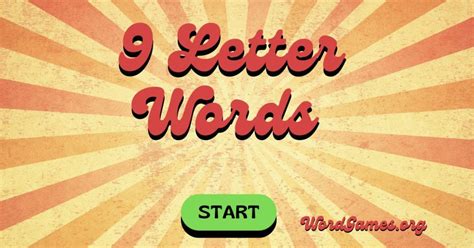 9 Letter Words - Word Games