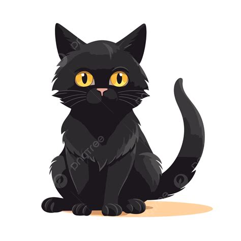 Black Cat Sitting Clipart