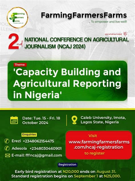 National Conference on Agricultural Journalism (NCAJ 2024), Caleb ...
