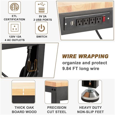 HABUTWAY Heavy-Duty Height Adjustable Workbench with Power India | Ubuy
