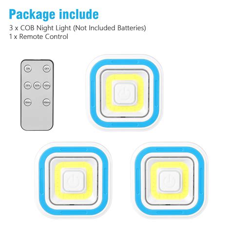 Buy Wireless LED Puck Lights Closet Night Light Under Cabinet Remote ...