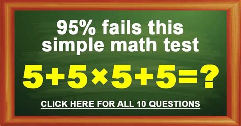 Image result for Simple Math Questions