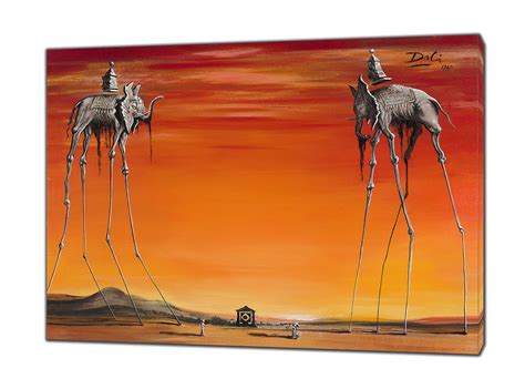 Salvador Dali Elephants Salvador Dali Swans Reflecting Elephants