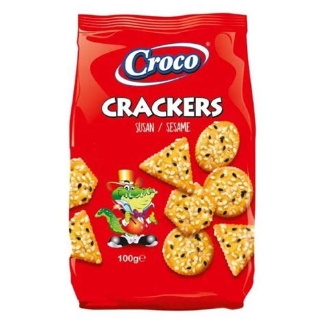 Croco Crackers Με Σουσάμι 100 gr | Candy Snack Experts