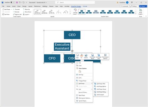 Image result for Word Org Chart Design