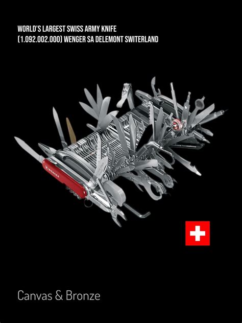 WENGER SA Delémont, Switzerland , World's Largest Swiss Army Giant ...