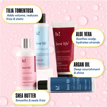 Curl Nourish Argan oil based Hair Wash and Hair Style Bundle (4 ...