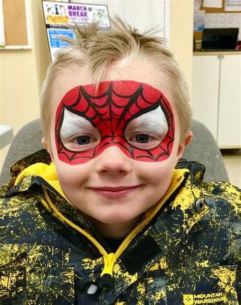 Face Painting Spiderman at Susan Callahan blog