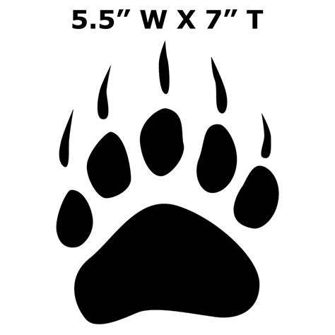 Black Bear Paw Logo