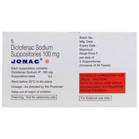 Jonac Suppositories | Uses, Side Effects, Price | Apollo Pharmacy