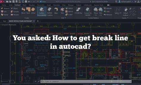 Image result for Break Line Symbol AutoCAD