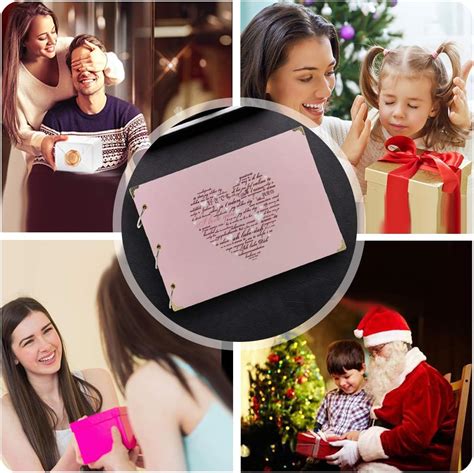 Buy ThxMadam Pink Scrapbook Photo Album Wedding Guest Book 3 Ring ...