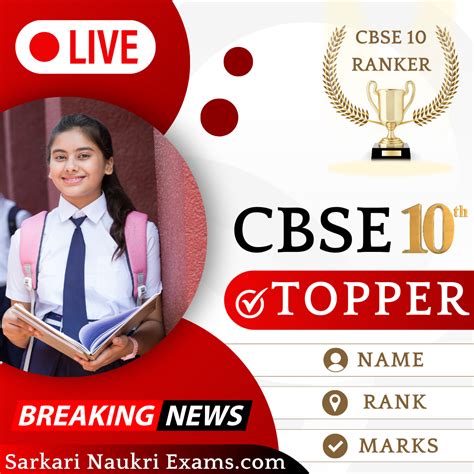 CBSE 10th Toppers 2024 - Name, District, School & More! Know AIR 1-10