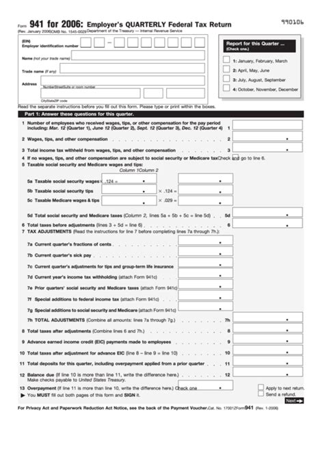 Image result for Form 941 Printable Form