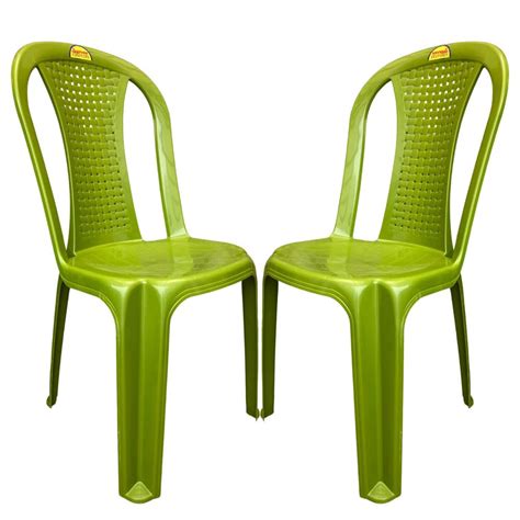 SkyGlamour Supreme Dream Armless Plastic Chair for Garden, Home, Living ...