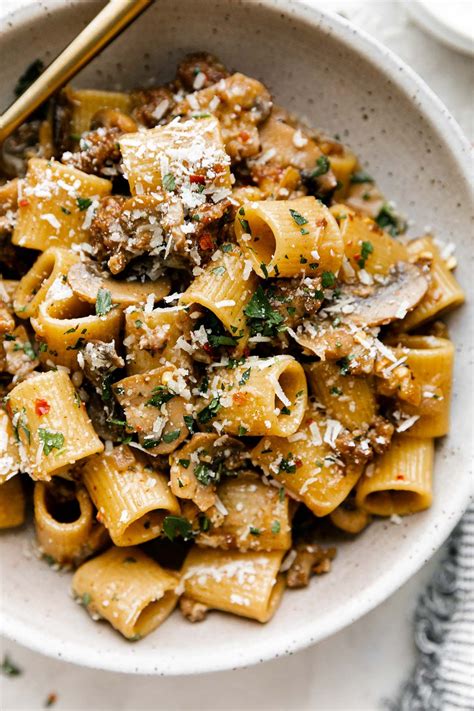 Creamy Marsala Pasta with Spicy Italian Sausage and Mushrooms | Recipe ...