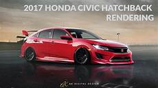 Modified Civic Sport by Modified 2017 Honda Civic Hatchback Rendering Modified Civic Sport