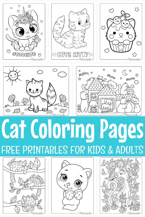 61 Cat Coloring Pages for Kids & Adults | Free Printables