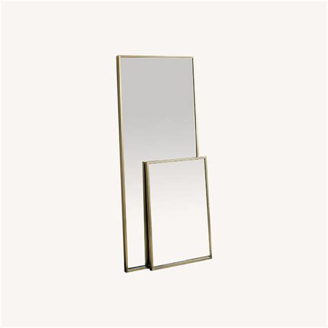 West Elm Metal Frame Floor Mirror - 30"W X 72"H - AptDeco